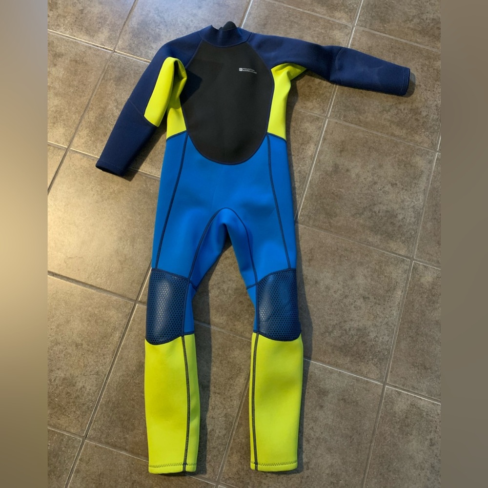 Kids Blue and Yellow Wetsuit